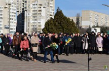 Урочистості з нагоди Дня вшанування захисників Донецького аеропорту та Дня Соборності України